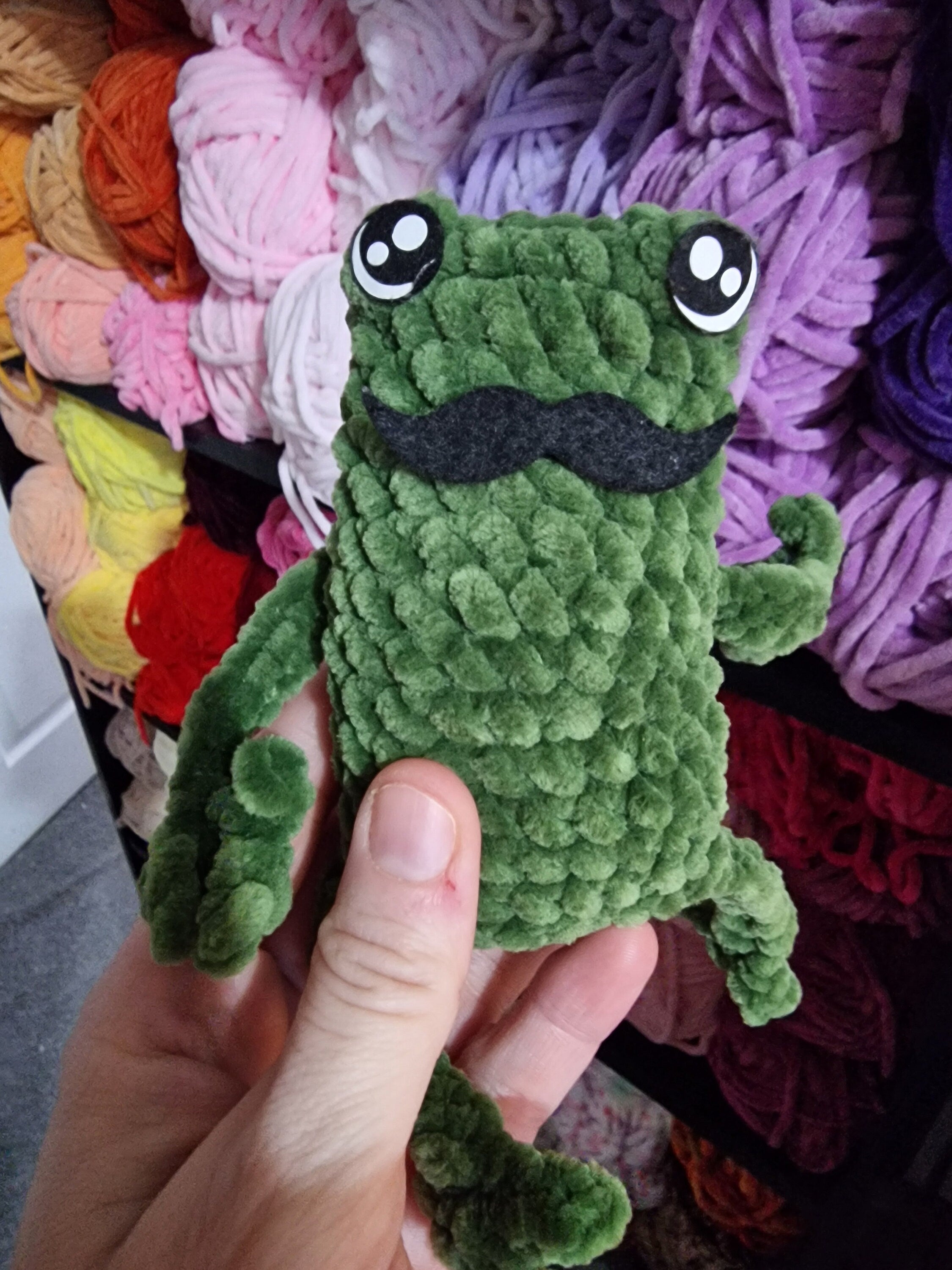 Felt Moustaches Set: Amigurumi Craft Embellishments (40-60mm)