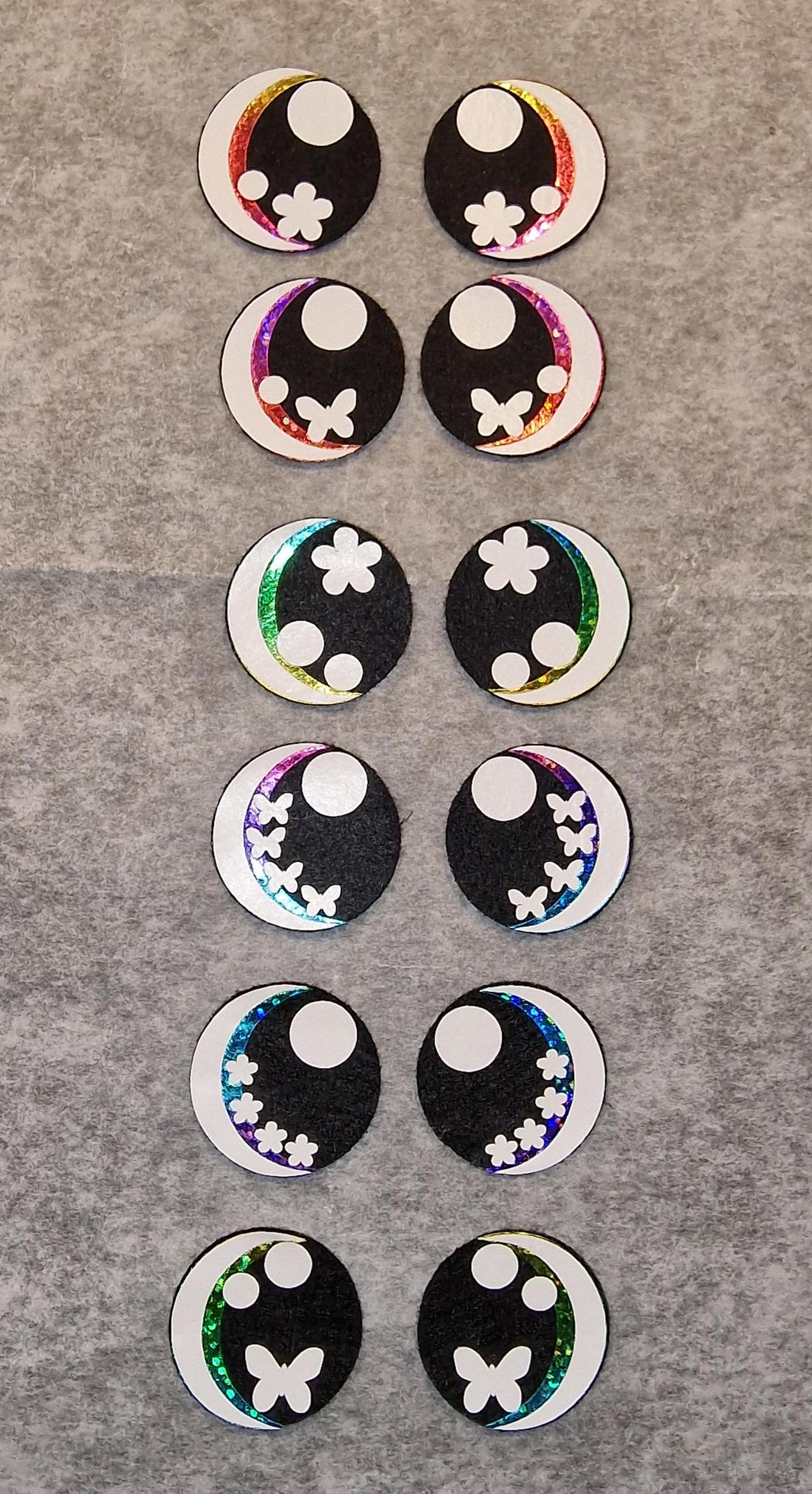 5 sets (10 eyes) Eyes Spring Styles Available Glitter/Holographic/Rainbow Ombre (30-40mm)