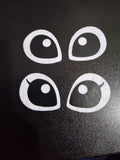 Alien Felt Eyes: Amigurumi Plushie Craft Eyes (0.5"-2.5")