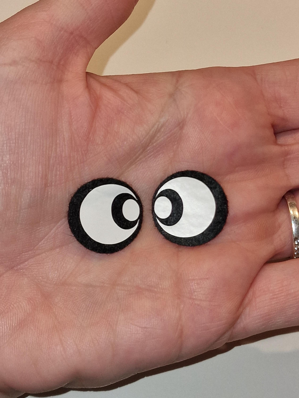 Simple Round Eyes. Quality Felt and Vinyl. Crochet. Amigurumi. Crafts. (10-40mm)
