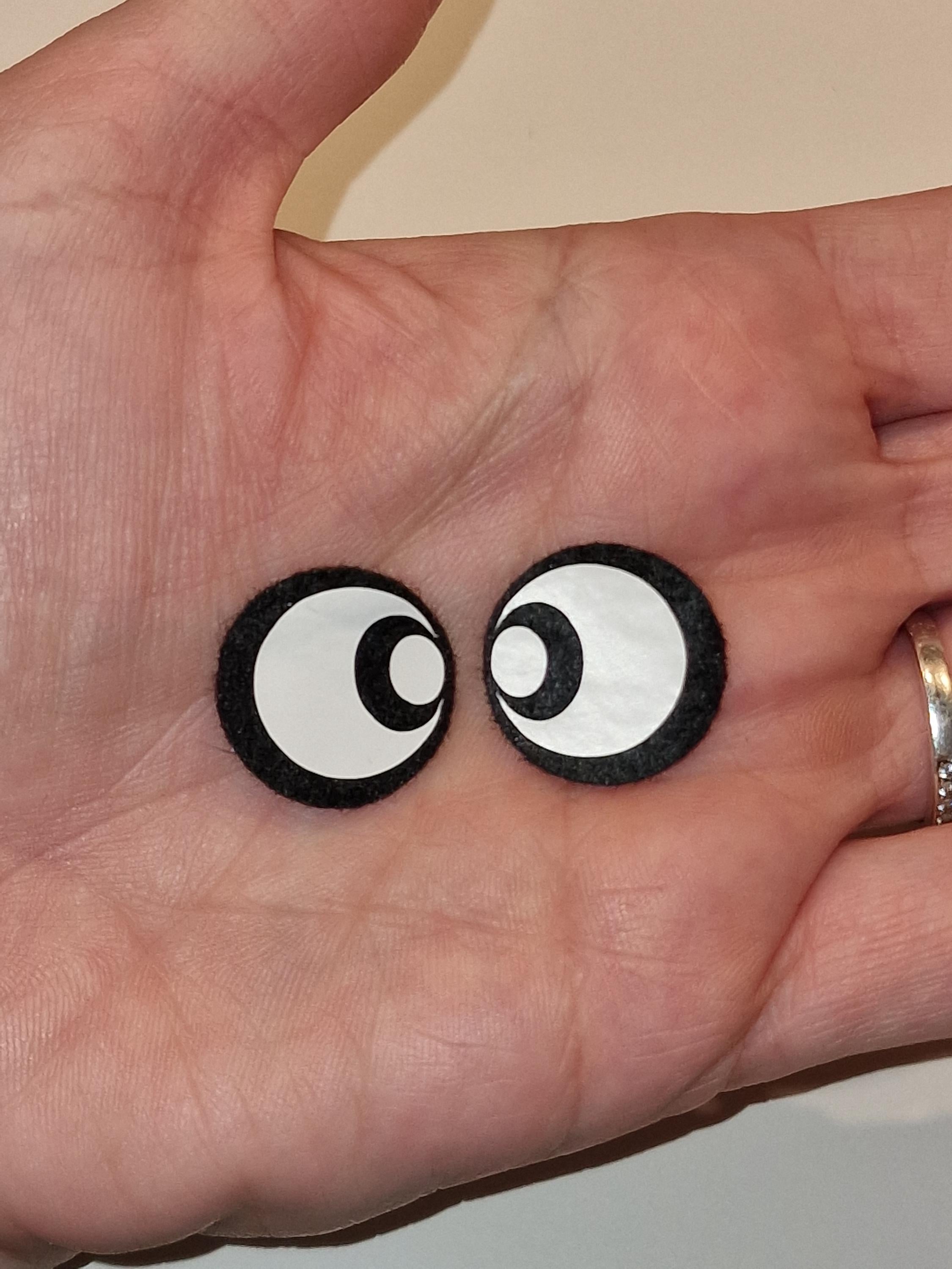 Simple Round Eyes. Quality Felt and Vinyl. Crochet. Amigurumi. Crafts. (10-40mm)