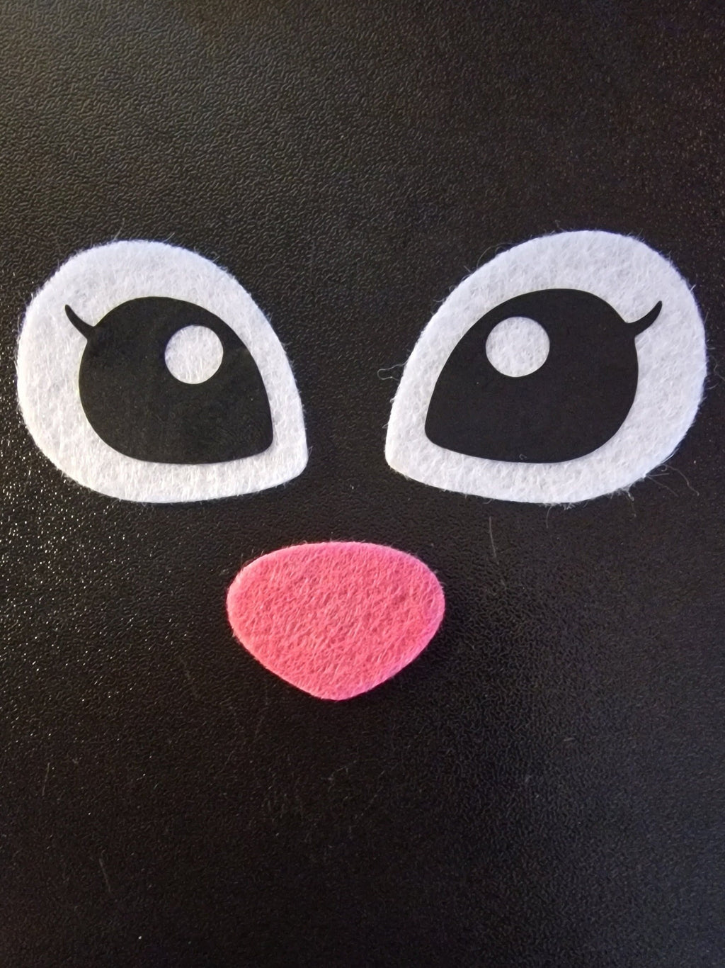 Alien Felt/Vinyl Eyes and nose set Amigurumi Craft Eyes 1 Set
