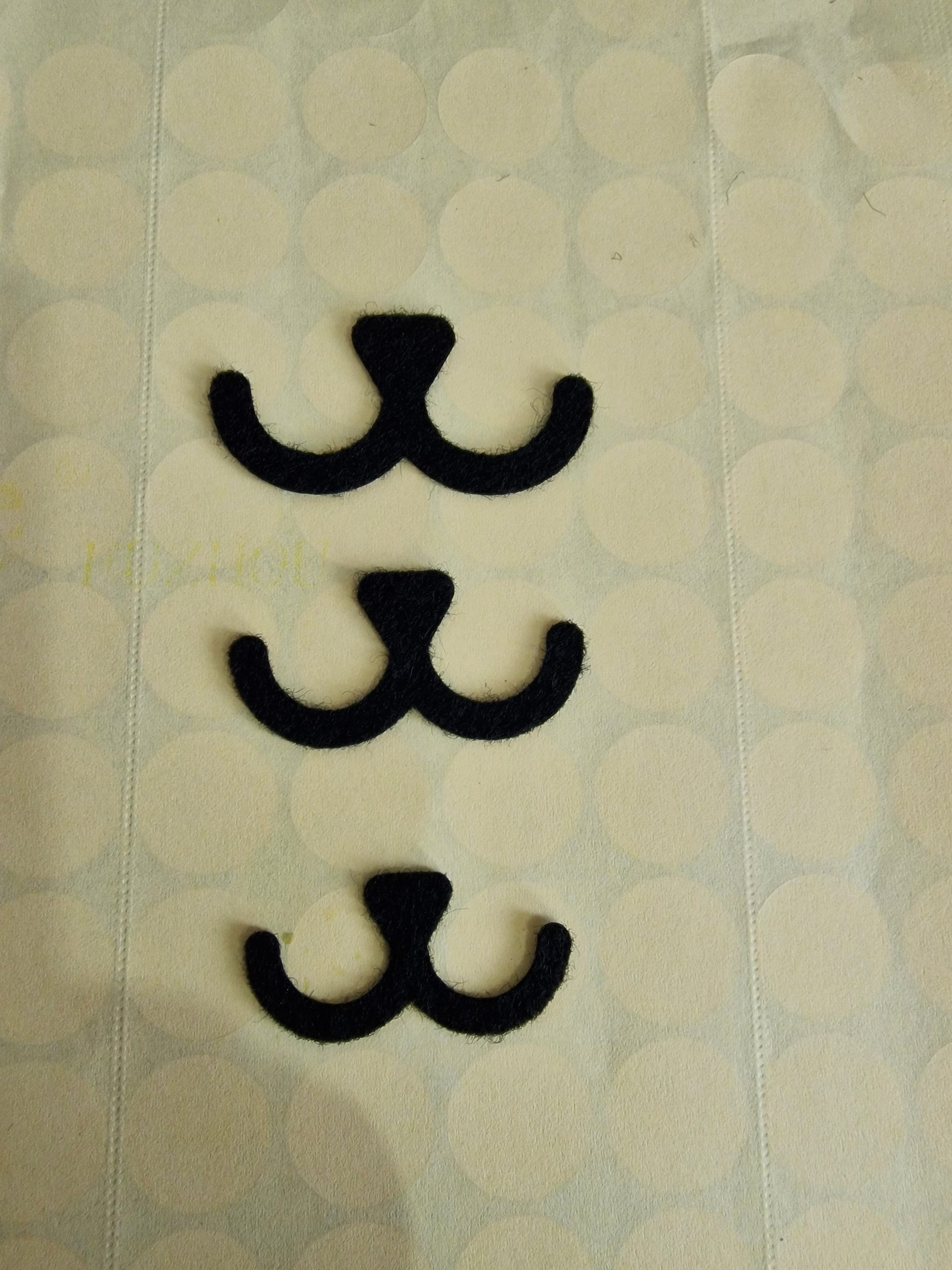 Felt Amigurumi Noses and Mouths Set - Plushie Craft Supplies (20-45mm, Set of 5) S1
