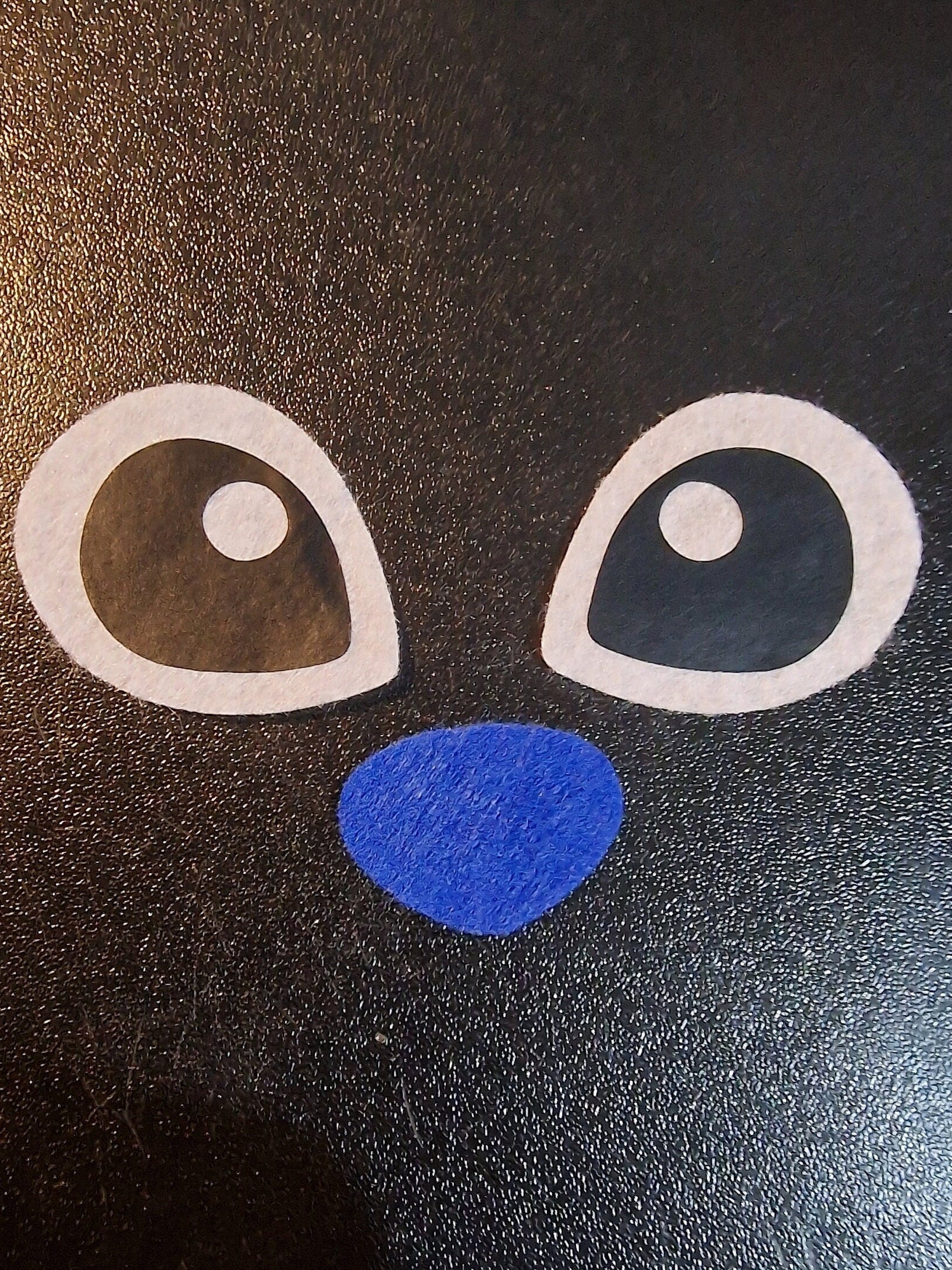 Alien Felt/Vinyl Eyes and nose set Amigurumi Craft Eyes 1 Set