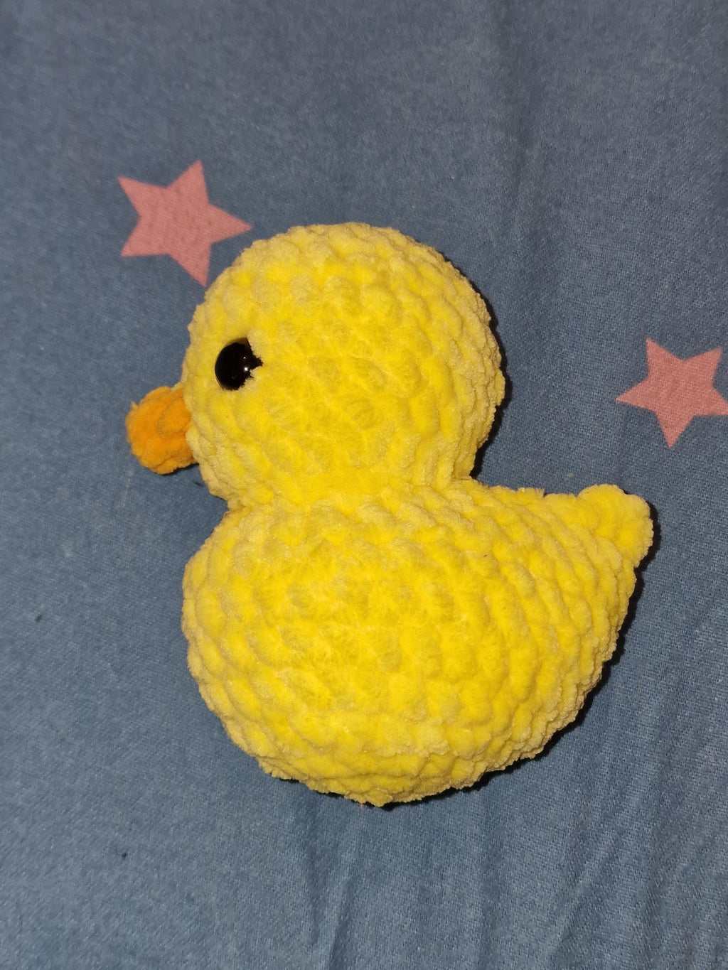 Crochet Chenille Duck Handmade Plush Toy Variety Colours Available