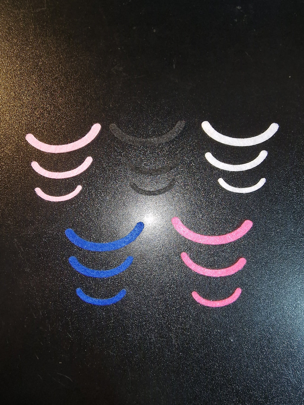 Set of 5 Felt Thin Mouths Amigurumi Craft (30-50mm)