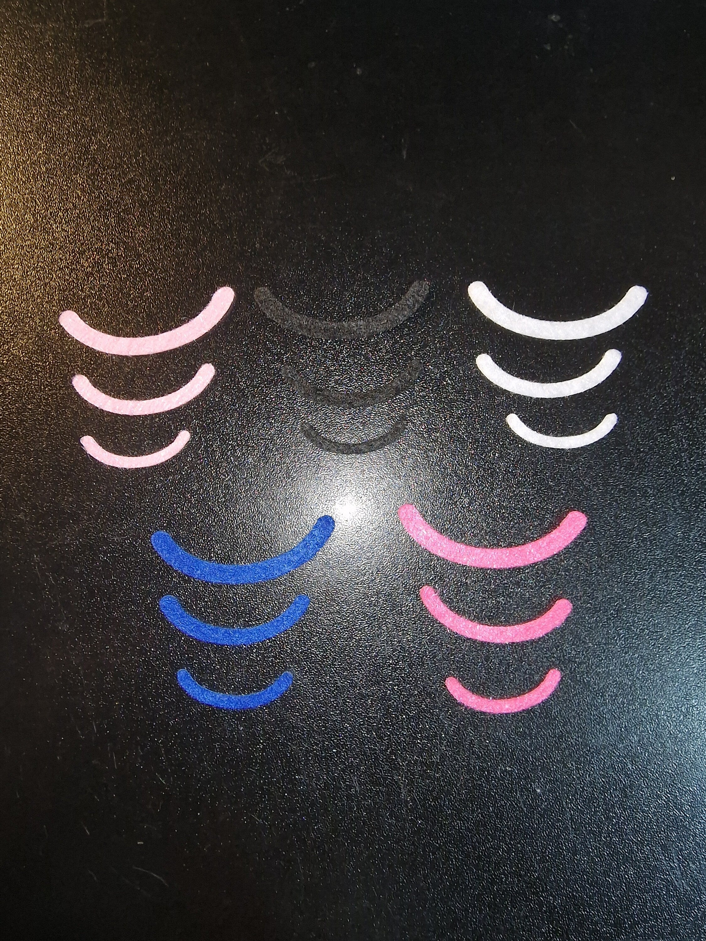 Set of 5 Felt Thin Mouths Amigurumi Craft (30-50mm)