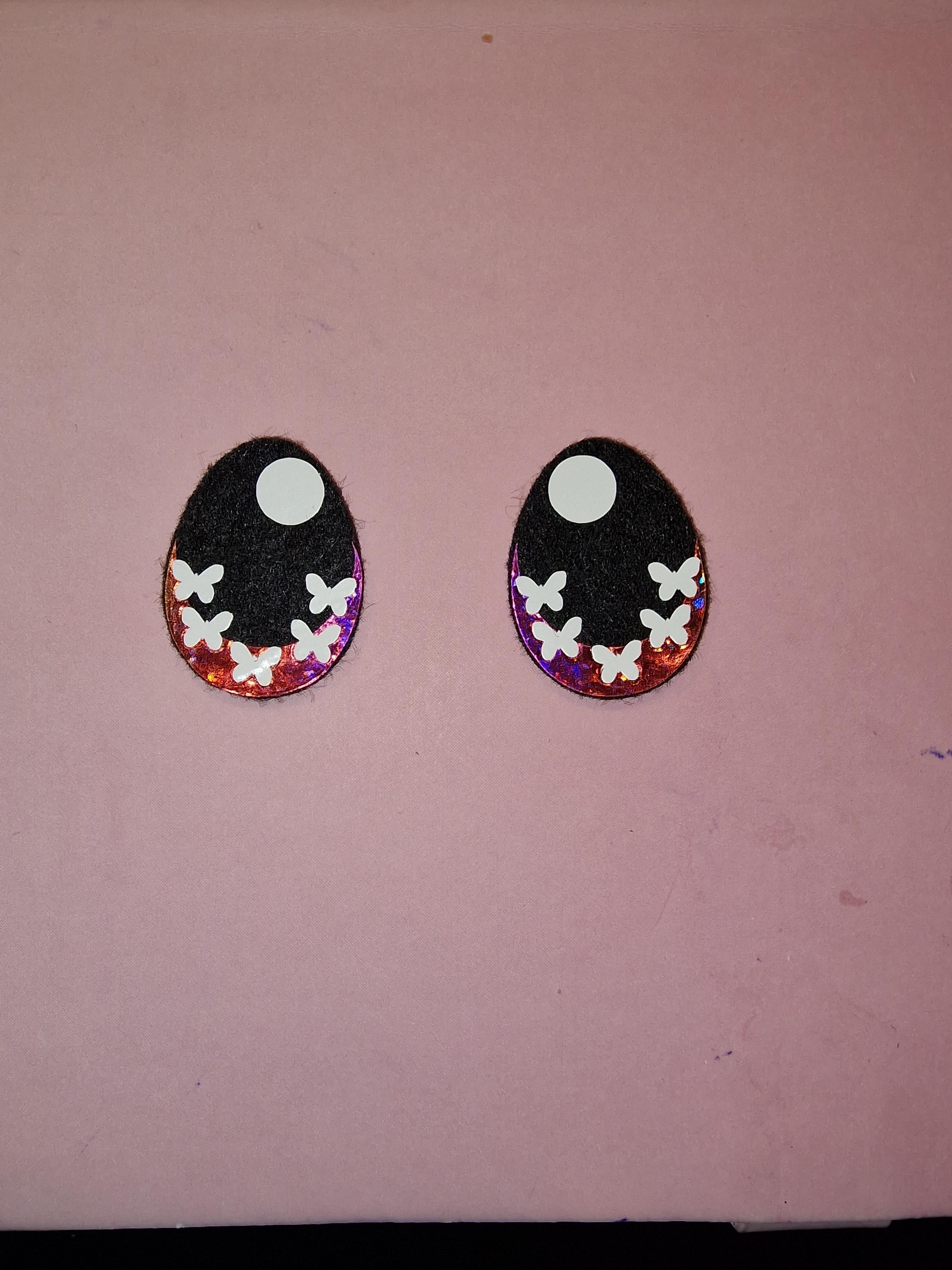 5 sets (10 eyes) Egg Eyes Spring Available Glitter/Holographic/Rainbow Ombre (30-40mm)