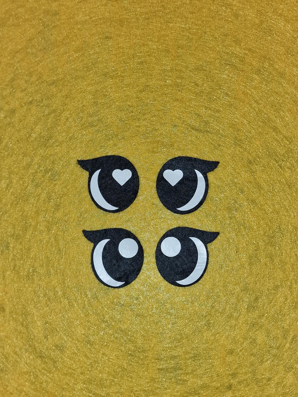 Single Lash Moon Felt + Vinyl Eyes 5 Sets (25-40mm)