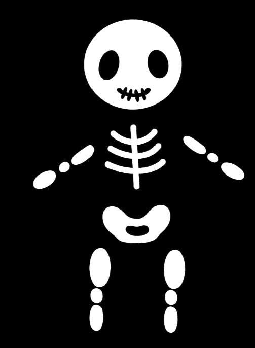 Felt Pieces Full Skeleton Set. Suitable For Dolls, Plushies, Crafts, etc.