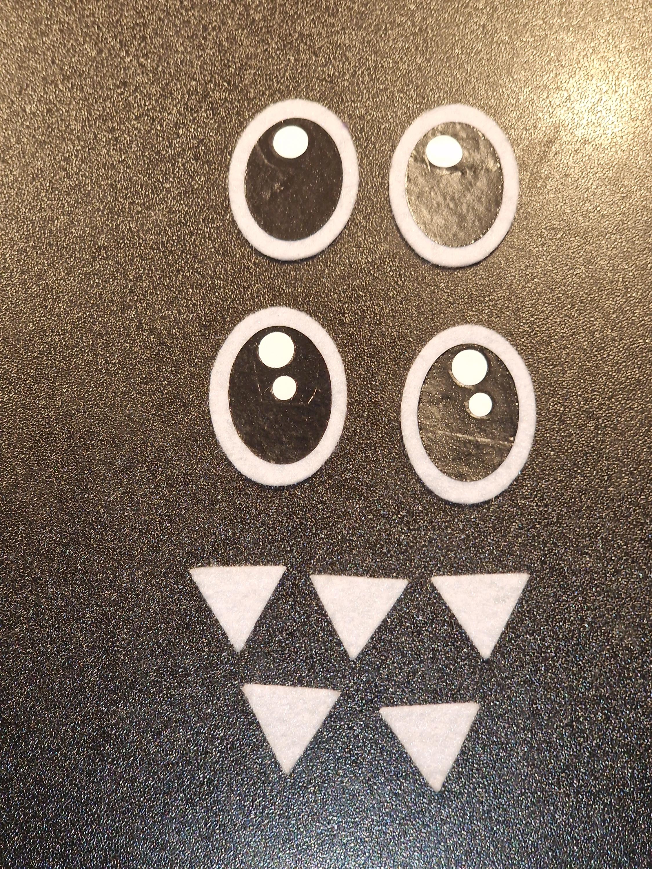 Full Set. Monster Face.  Different Styles and Sizes. (3cm-3.5cm)