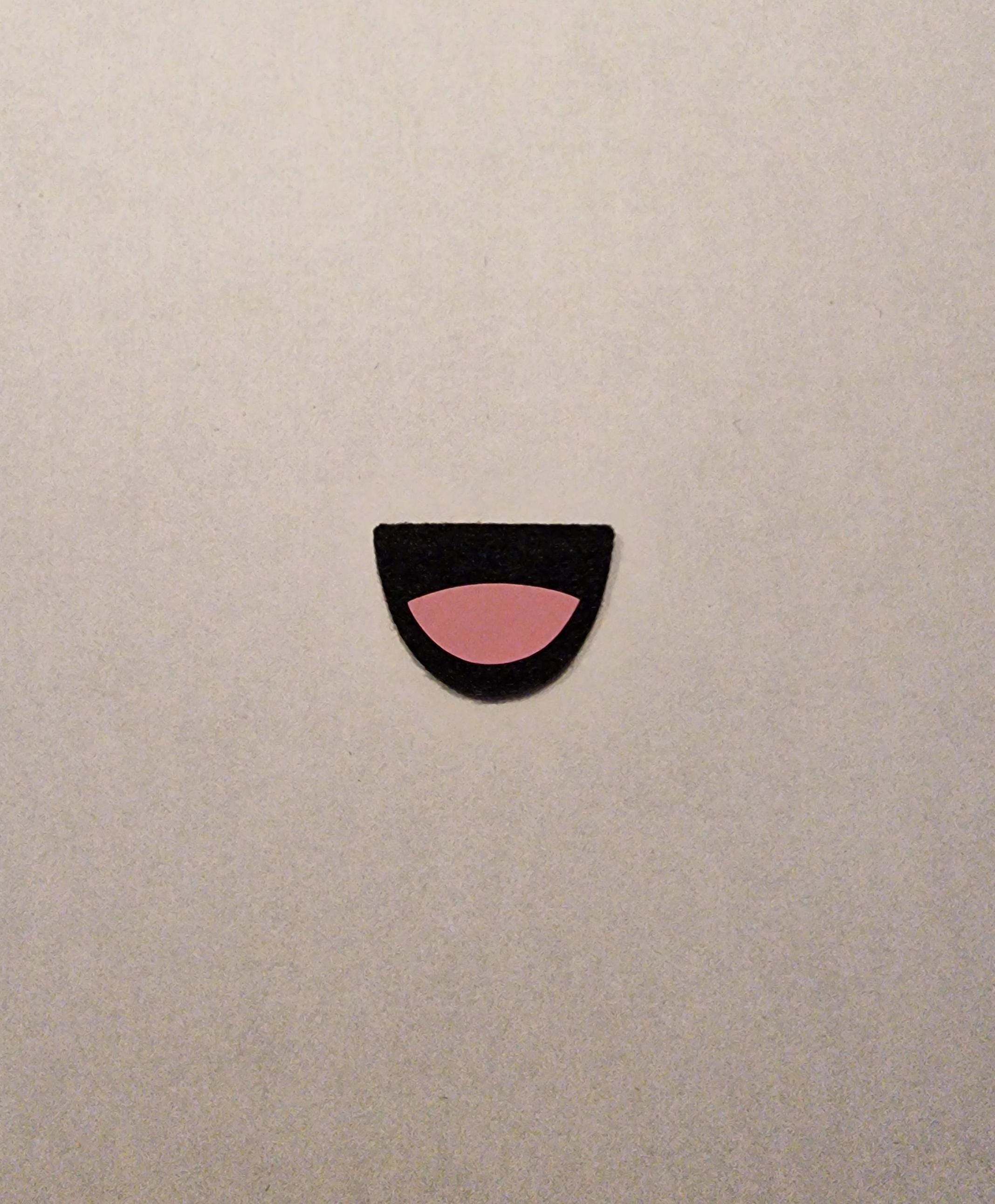 Set of 5 Felt and Vinyl Mouths Amigurumi Craft STYLE 3 (30-50mm)