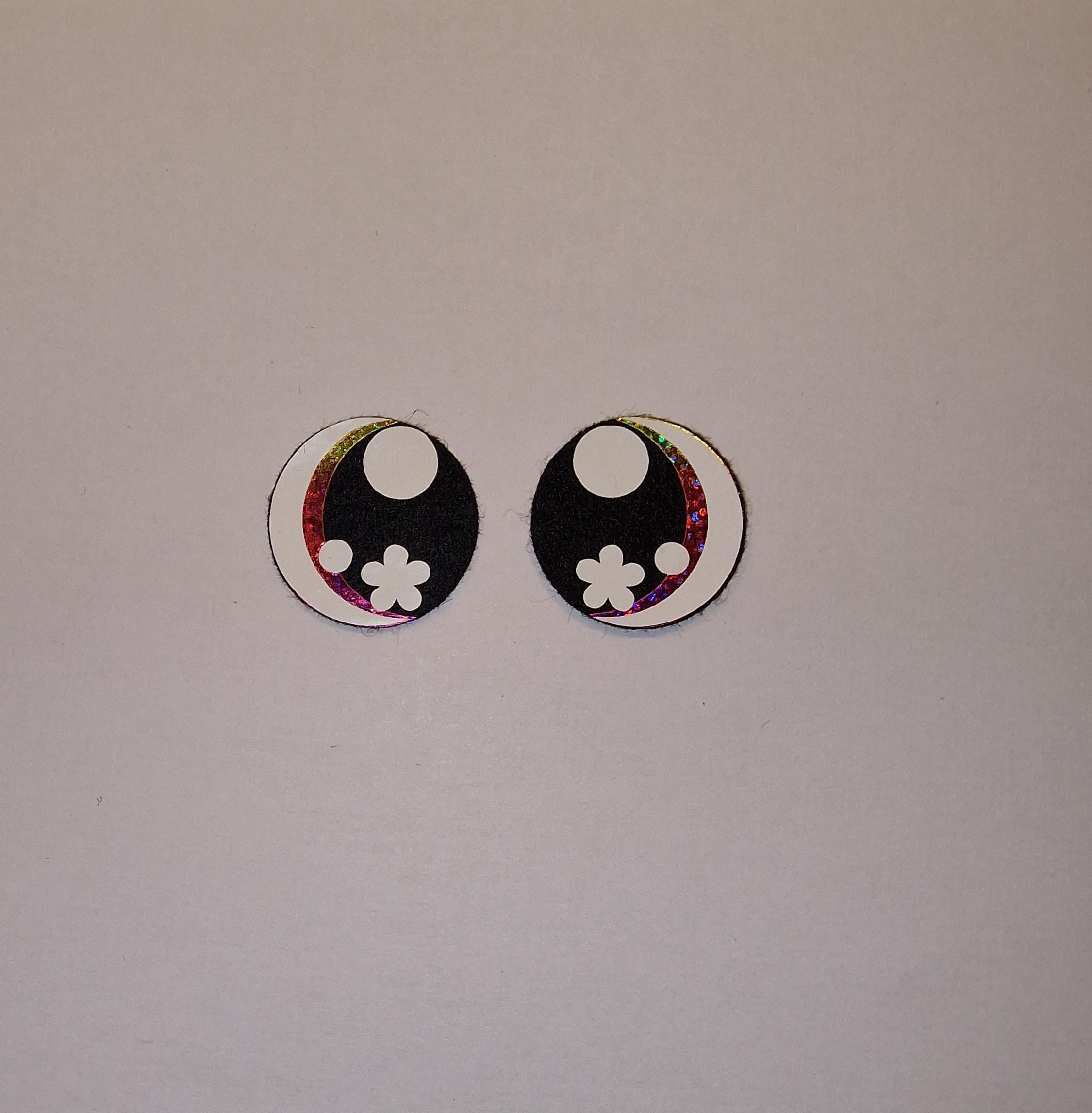 5 sets (10 eyes) Eyes Spring Styles Available Glitter/Holographic/Rainbow Ombre (30-40mm)