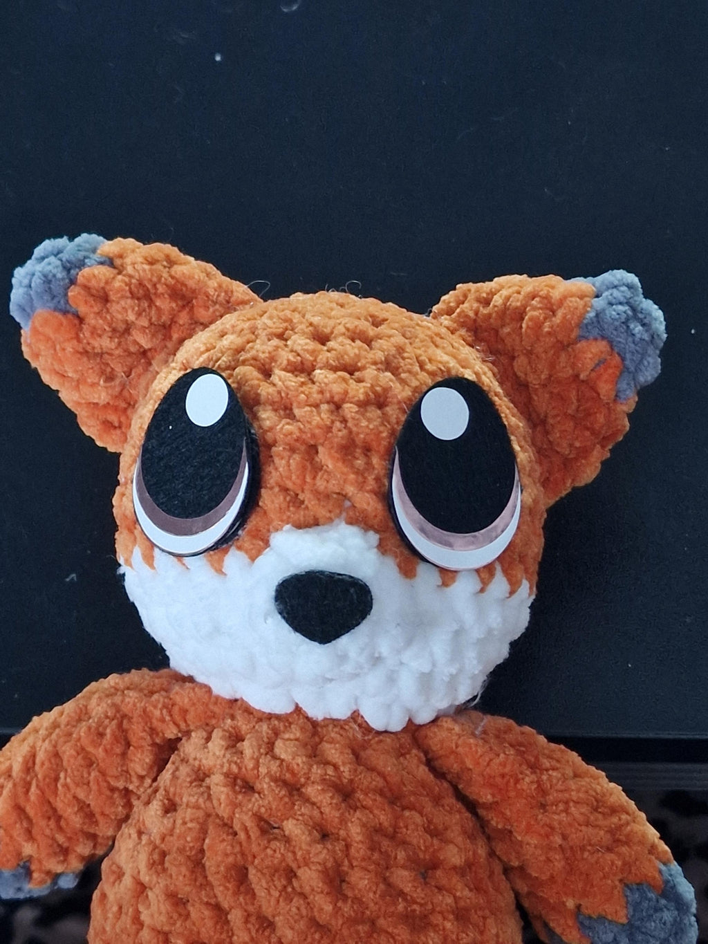 5 Sets Glitter/Holo Felt Amigurumi Eyes: Egg-Shaped Vinyl Plushie Eyes (20mm-40mm)