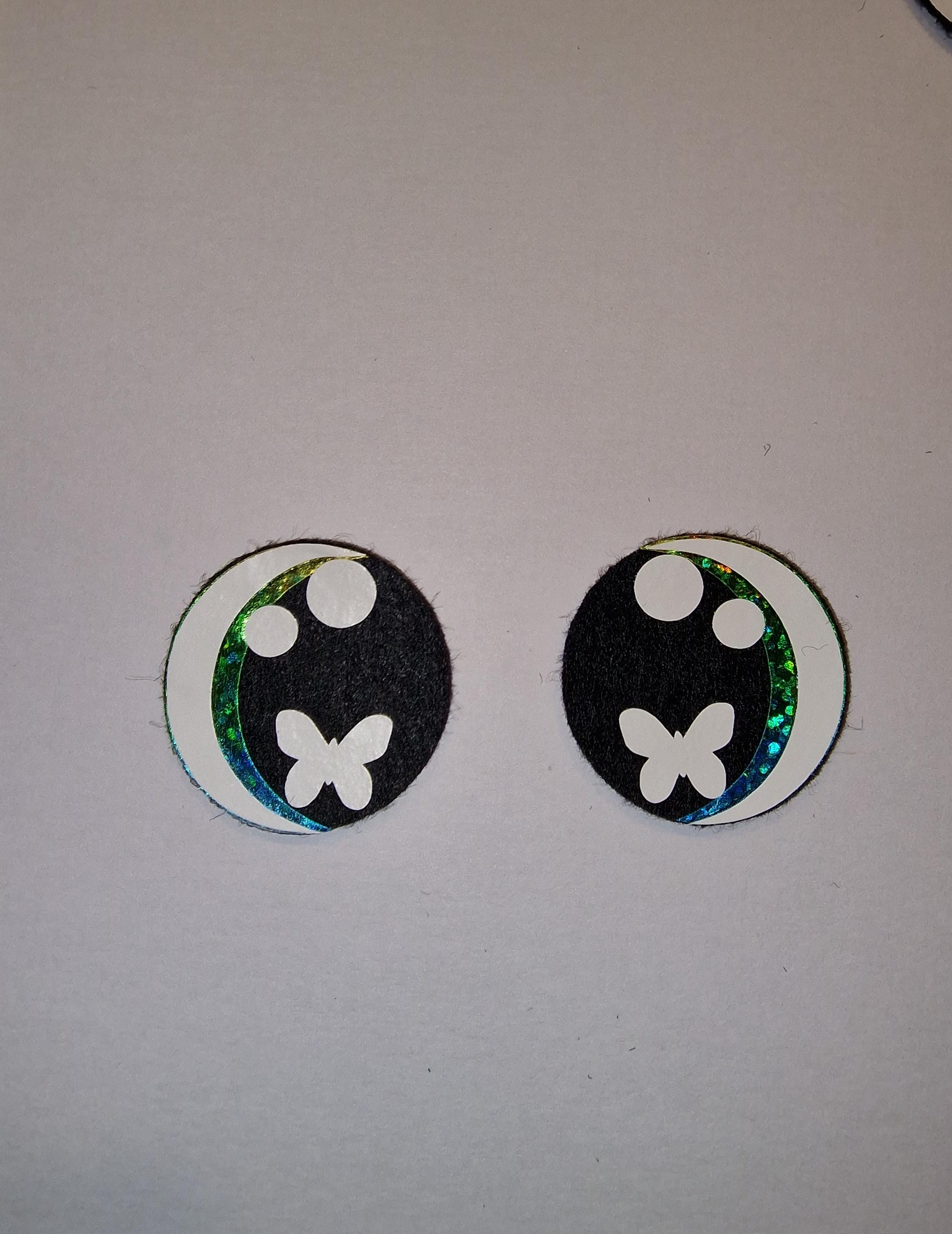 5 sets (10 eyes) Eyes Spring Styles Available Glitter/Holographic/Rainbow Ombre (30-40mm)