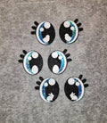 5 sets (10 eyes) Oval Lashes Bunny/Egg/Chick Styles Available Glitter/Holographic (25-40mm)