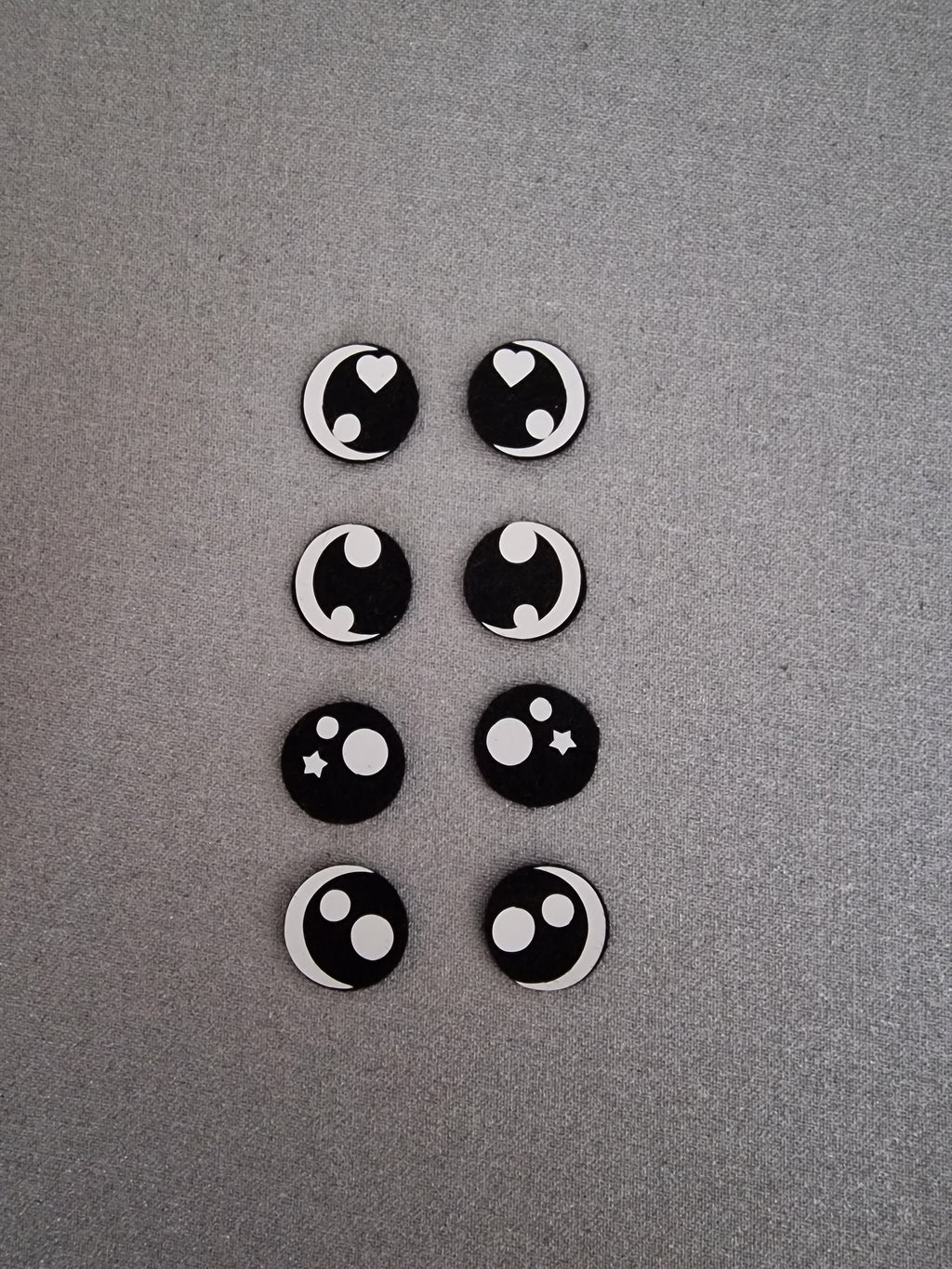 Felt Amigurumi Eyes - Simply Felt/Vinyl, 5 Sets (10mm-60mm)