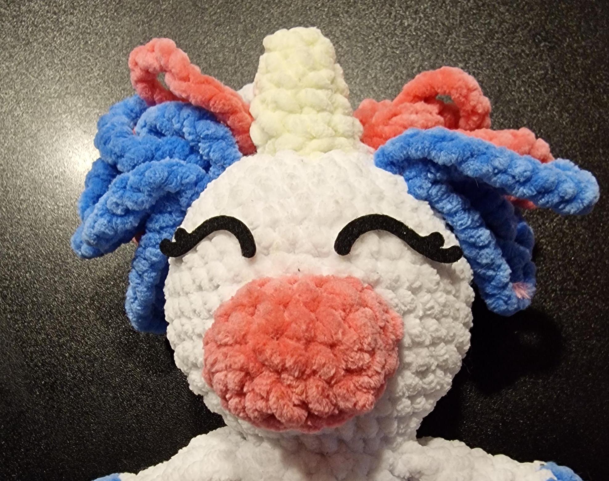 5 Set (10 lashes)  Lashes Unicorn/Doll/Amigurumi.  Various Styles. (1.5"-3")