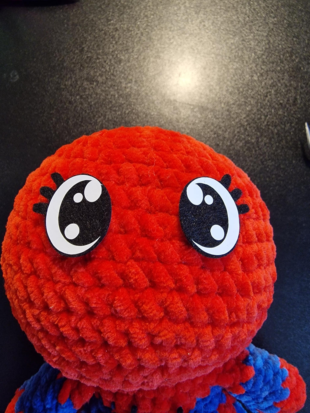 Felt Amigurumi Eyes with Lashes: 5 Sets (25-40mm)