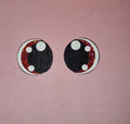 Glitter/Holo Felt Amigurumi Eyes: 5 Sets Circle + 2 Dots (50-70mm)
