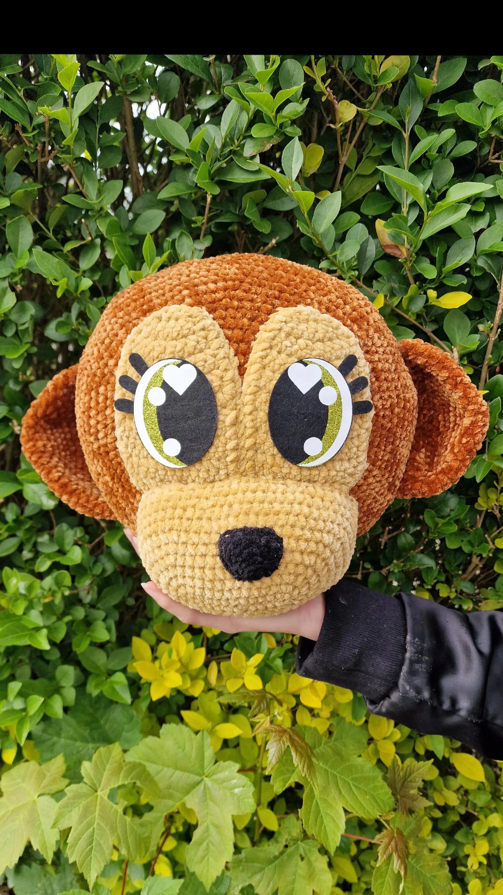 5 Sets Glitter/Holo Amigurumi Eyes: 3.5 Inch Felt/Vinyl Oval Lashes