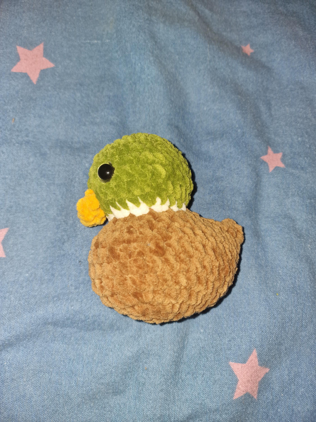 Crochet Chenille Duck Handmade Plush Toy Variety Colours Available