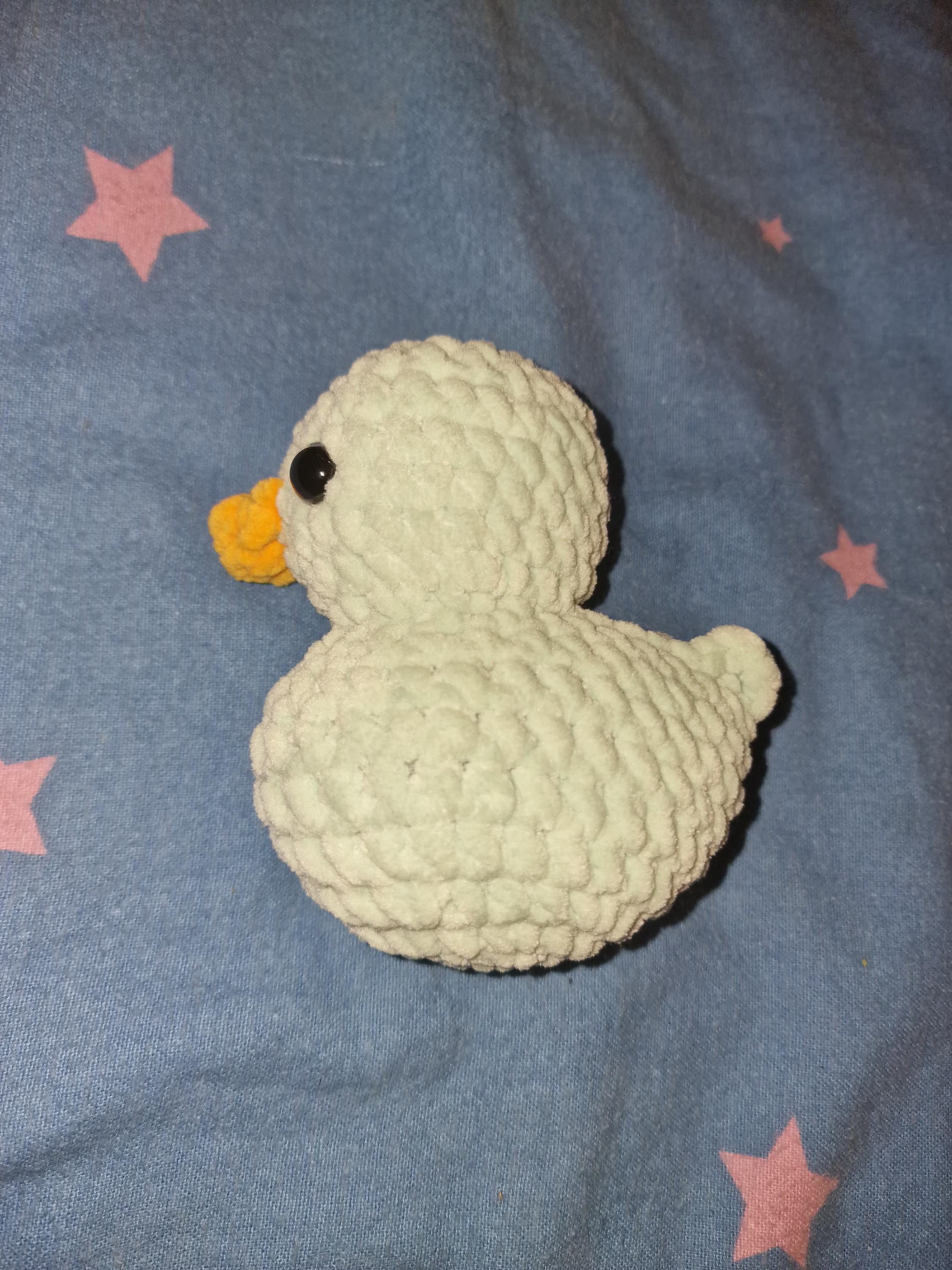 Crochet Chenille Duck Handmade Plush Toy Variety Colours Available